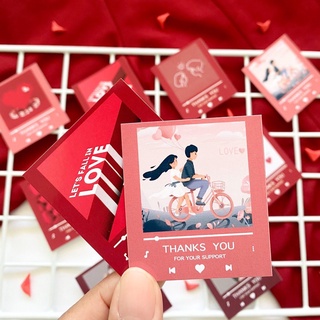 [❤️🌹 Valentine🍓💌] Thank You Cardใบละ 1 บาท การ์ดขอบคุณ ของแจกของแถมลูกค้า จีบลูกค้า