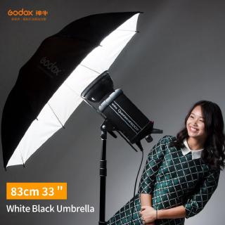 godox ร่มสะท้อนแสงสีดําและสีขาวขนาด 33 83 ซมสําหรับถ่ายภาพสตูดิโอ