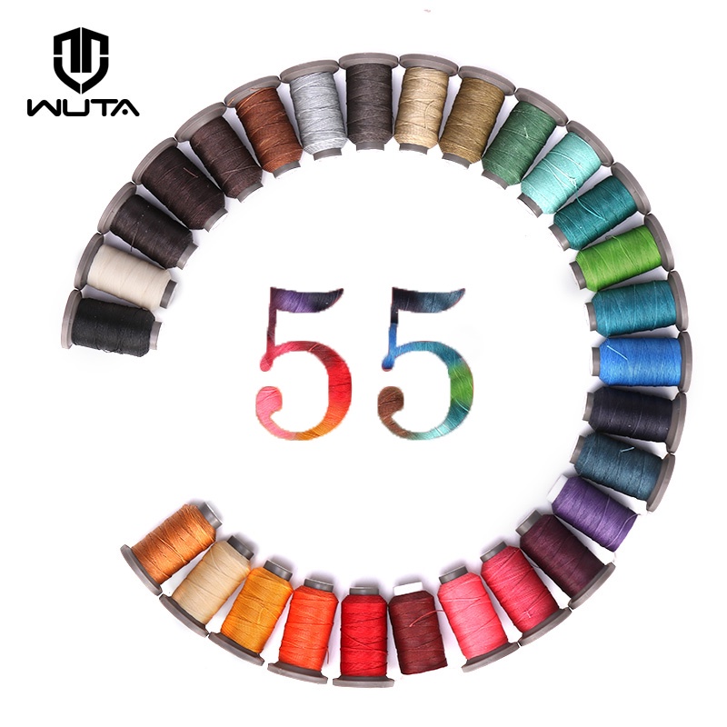 Wuta สายเชือกโพลีเอสเตอร์ถัก ทรงกลม 90 ม. สําหรับซ่อมแซมสร้อยข้อมือ เครื่องหนัง DIY