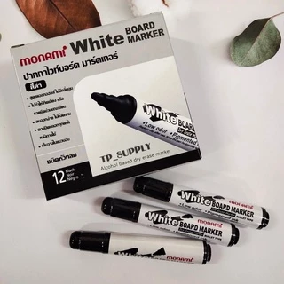 ปากกาไวท์บอร์ด Monami โมนามิ ยกกล่อง (12ด้าม/กล่อง) whiteboard marker BM500 ถูกที่สุด