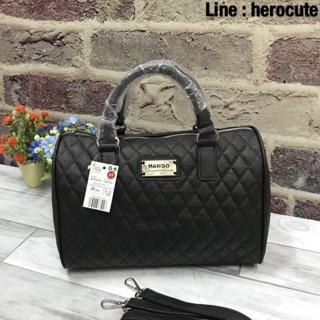 MANGO QUILTED BOWLING BAG ของแท้ ราคาถูก