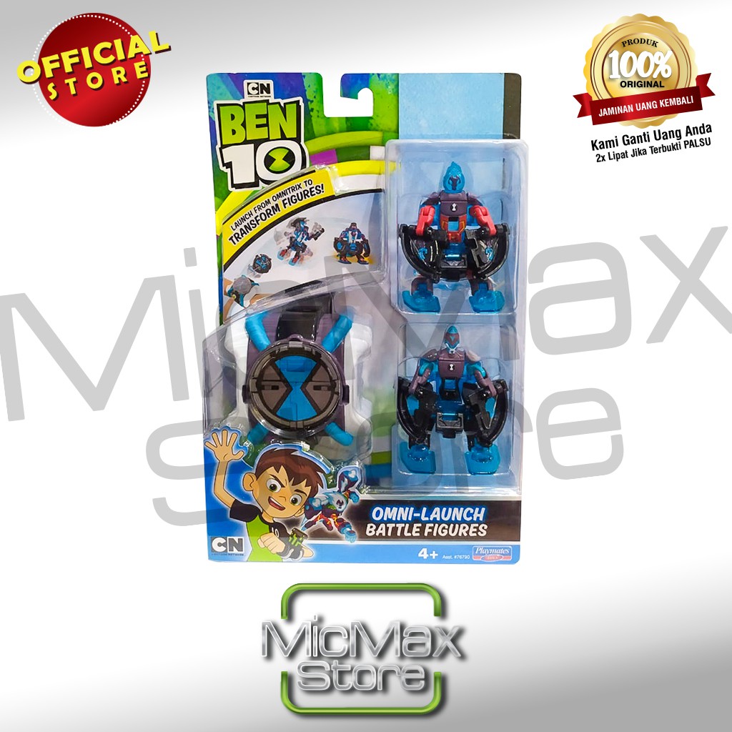 Ben10 Ben 10 Omni Launch Battle Figures Enhanced Heatblast & XLR8 Blue ...