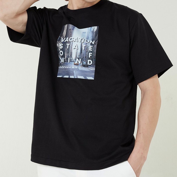 [Used] เสื้อยืดคอกลม Oversized สีดำ Twenty Second