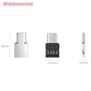 อะแดปเตอร์แปลง usb-c 3.1 type c male to usb female otg 2 ชิ้น สําหรับ u