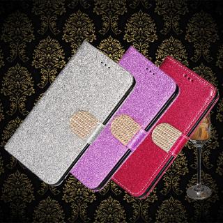 เคสโทรศัพท์หนัง pu ตั้งได้ glitter Xiaomi PocoPhone Poco F1 F2 F3 M3 M4 X4 X3 GT NFC Pro 4G 5G