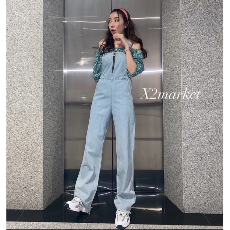 ชุดเอี๊ยมยีนส์ ไซส์M จากร้าน x2market