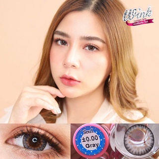 คอนแทคเลนส์ คอนแทคเลนส์แฟชั่น บิ๊กอาย Wink Contact lens ลาย SOUL GRAY (สีเทา) เลนส์นิ่ม สุดๆ ยืน1 เลนส์ใส่สบายตาทั้งวัน