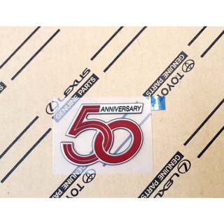 Logo 50 ปี Toyota ของแท้ สีแดง