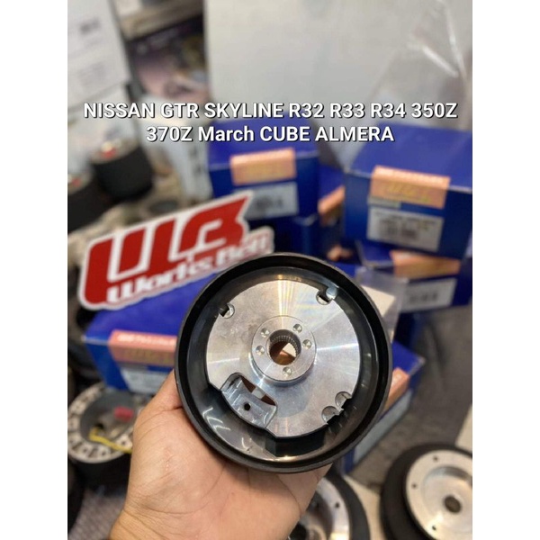 คอพวงมาลัย คอบาง แท้มือสอง คอ WorksBell Japan แท้ สำหรับ NISSAN GTR SKYLINE R32 R33 R34 350Z 370Z Ma