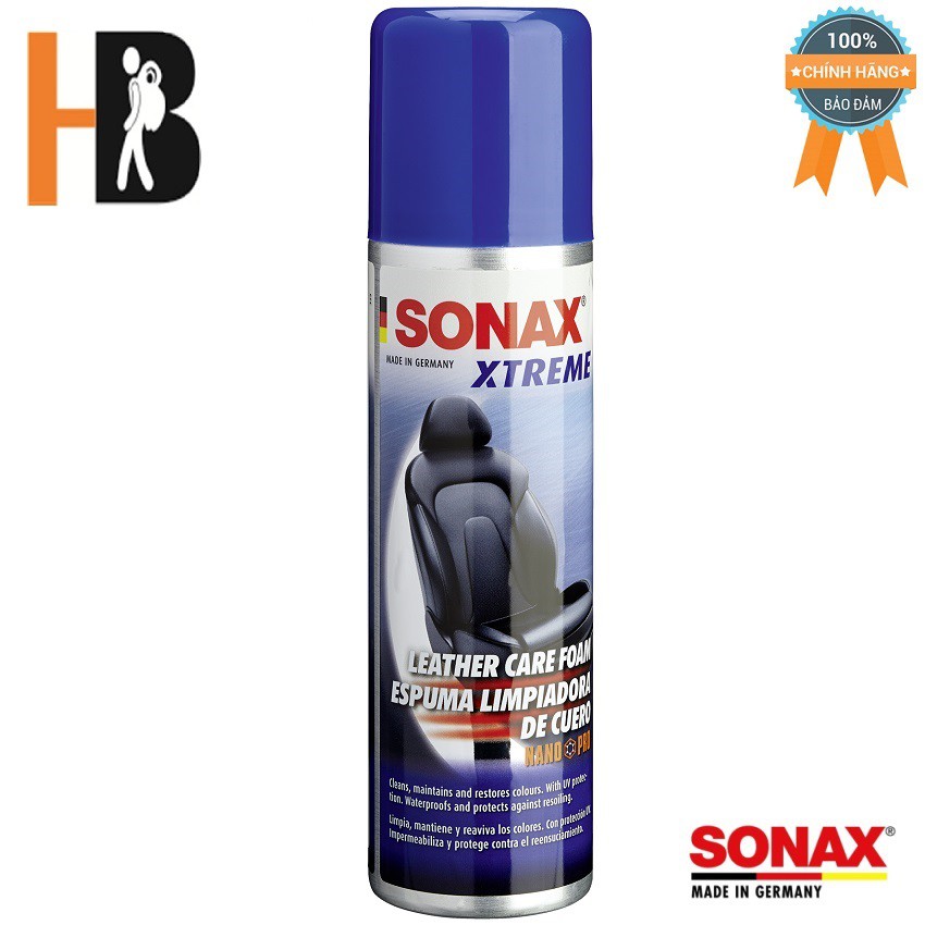 Nano SONAX Xtreme Leather Care Foam Nano Pro Technology Foam Maintenance Spray 289100 250มล