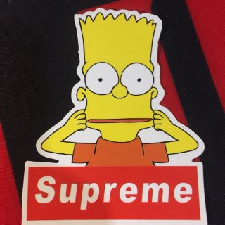 พร้อมส่ง สติ๊กเกอร์ Simpson x Supreme