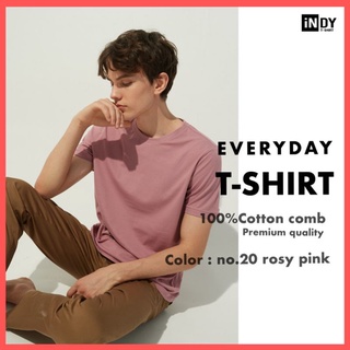 เสื้อยืดคอกลมสีพื้น COTTON 100% เสื้อที่ใส่สบายที่สุด ระบายอากาศได้ดีไม่อับชื้น ไม่ยืดไม่ย้วย ไม่เป็นขุย สีไม่ตก