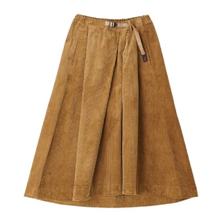 Gramicci กระโปรงผู้หญิง รุ่น CORDUROY TALECUT SKIRT MOCHA BEIGE