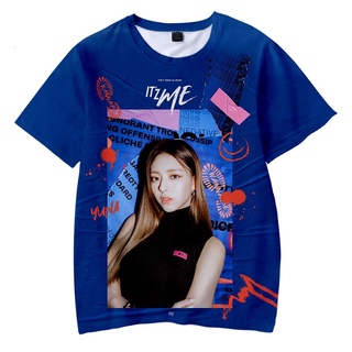 KPOP ITZY ITz Me Album T Shirts Summer Korean K-pop 3D Print T Shirt Harajuku Casual Kawaii Tops Trendy Streetwear YL77