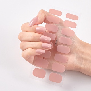 สติกเกอร์เทป สีพื้น สําหรับตกแต่งเล็บชั่วคราว