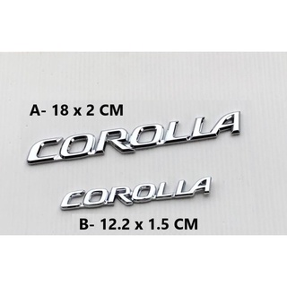 โลโก้ตัวอักษร โคโรล่า อัลติส ฟ้อนปี 2006 toyota COROLLA altis logo emblem 3D for rear