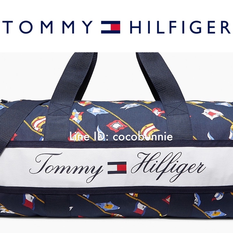พร้อมส่ง USA กระเป๋า Large Tommy Hilfiger Flag Duffle Travel Gym Bag 2021 ไซส์ใหญ่ - Unisex ของแท้ Style# 69J3188
