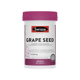 Swisse Beauty Grape Seed 14,250mg 180 Capsules (EXP:11 2024) สวิส สารสกัดจากเมล็ดองุ่น เกรปซีด