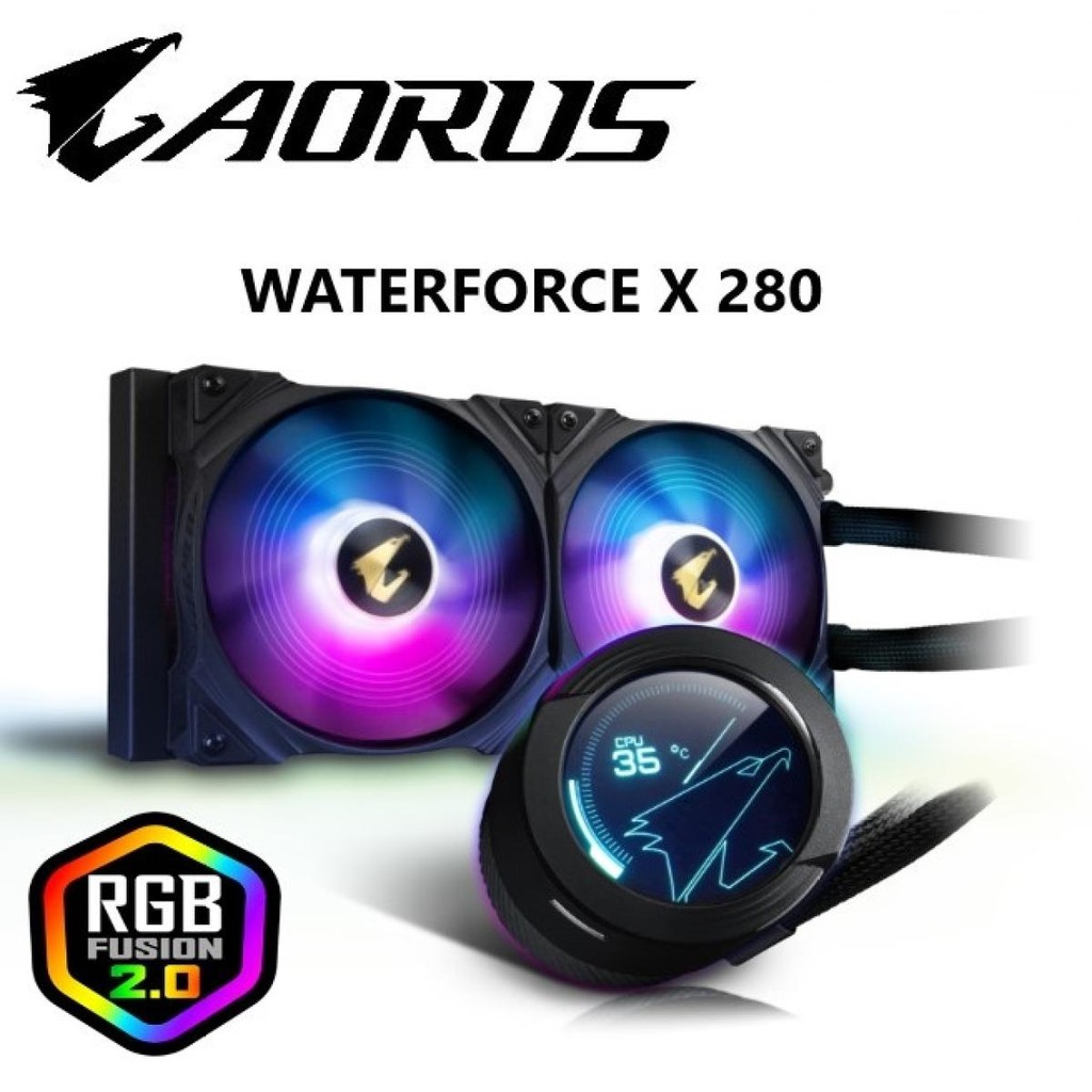 AORUS WATERFORCE X 280 RGB Fusion 2.0 140mm ARGB Fans