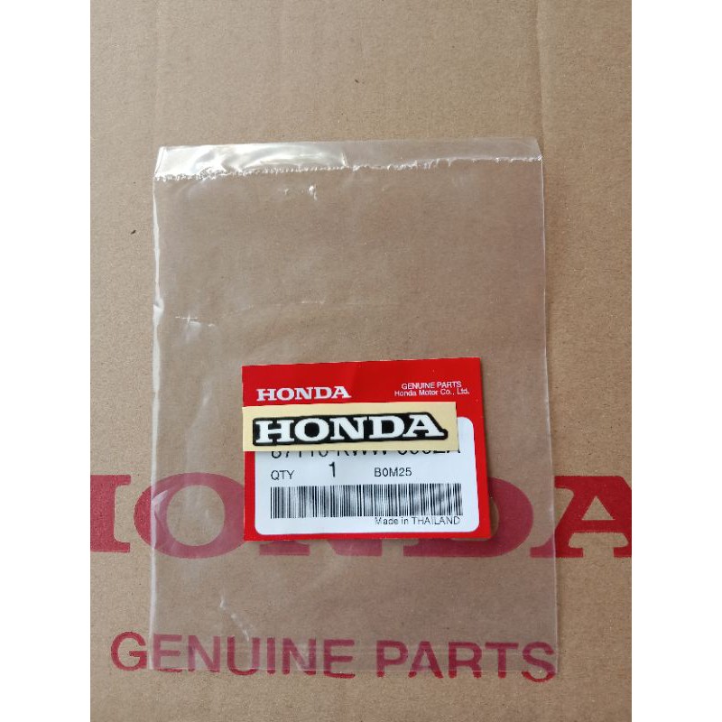 สติ๊กเกอร์แท้(87110-KWW-600ZA) สีขาวพื้นดำ ติดบังโคลนหลังเวฟ110i,เวฟ125i,ทุกรุ่น และรุ่นอื่นๆ1ชิ้น