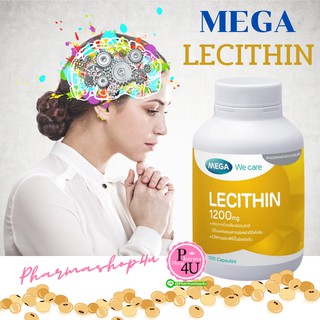 พร้อมส่ง!! Mega We Care Lecithin เมก้า วีแคร์ เลซิติน 1200 มิลลิกรัม 30/100 แคปซูล ของใหม่ ขายดีเวอร์