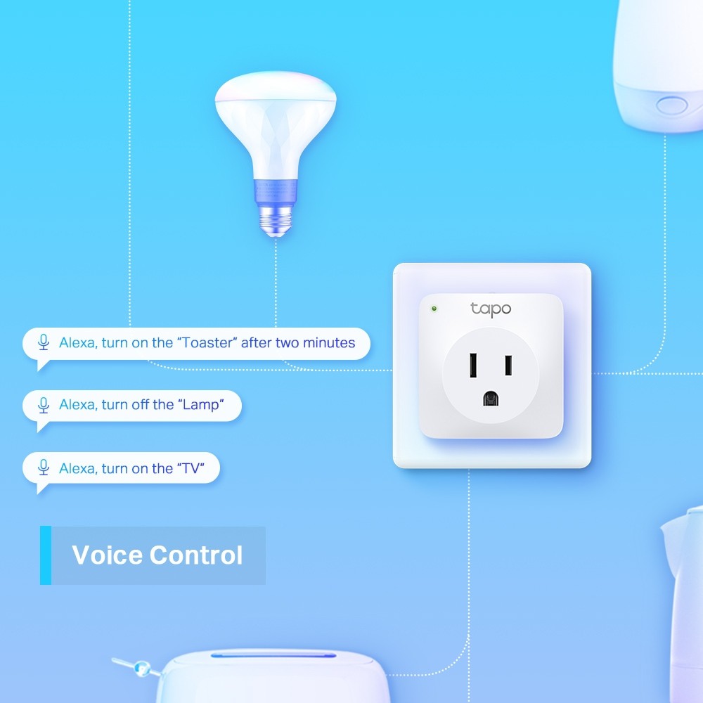 TP-Link ปลั๊กไฟอัจฉริยะ Mini Smart Wi-Fi Socket รุ่น Tapo P100 (2-pack) #6