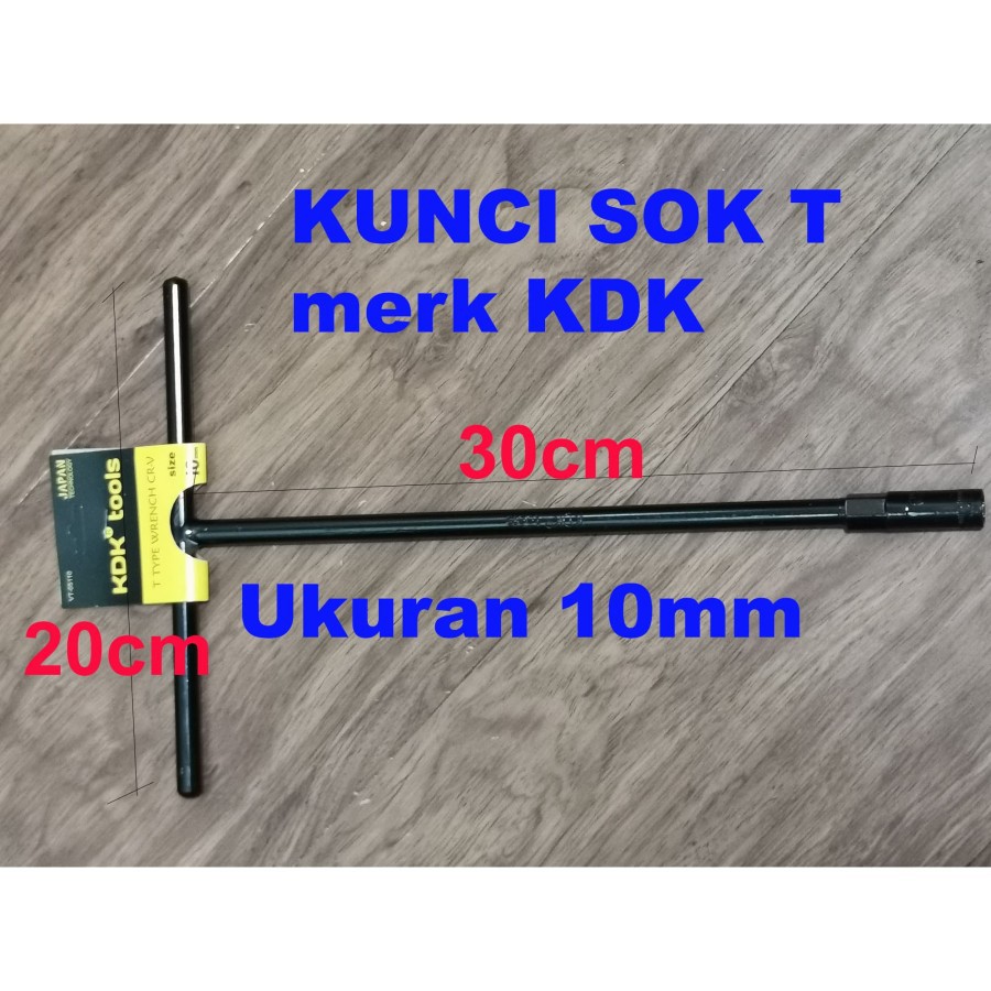 ประแจ T-key / 10 มม. T-socket ยี่ห้อ KDK made in japan Sock T Shock T