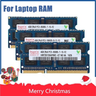 Hynix ddr3 ram สำหรับแล็ปท็อป 4GB 1066/1333/1600MHZ PC-8500S PC-10600S PC3-12800S 1.5V 204 Pins โน้ตบุ๊ค SODIMM หน่วยความจำ