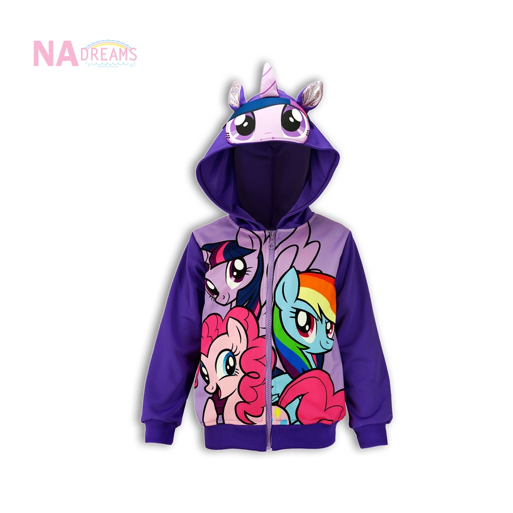 My Little Pony เสื้อแจ็คเก็ต เสื้อแขนยาวมีหมวก Jacket ลายการ์ตูนโพนี่ My little pony เสื้อกันหนาว - รูปที่ 5
