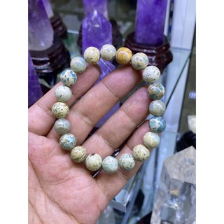 Aqua terra jasper กำไลหินธรรมชาติแท้ 100%