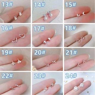 COCOJEWELRY เครื่องประดับ ต่างหูสตั๊ด เงิน 925 สไตล์เกาหลี สําหรับผู้หญิง