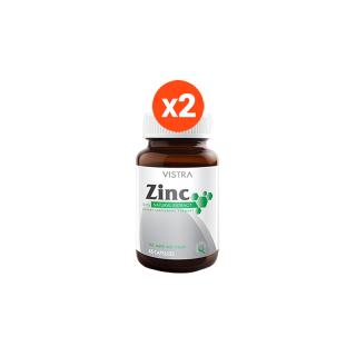 VISTRA Zinc 15mg (45 Tablets) แพ็คคู่