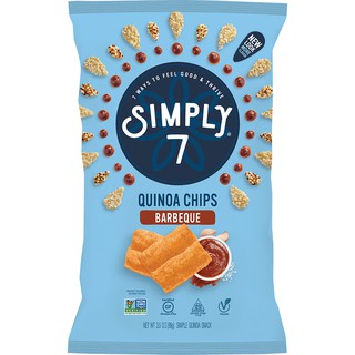 🔥The Best!! Simply 7 Quinoa Chips Barbeque99gแผ่นควินัวอบกรอบรสบาร์บีคิวคุณภาพระดับพรีเมี่ยม