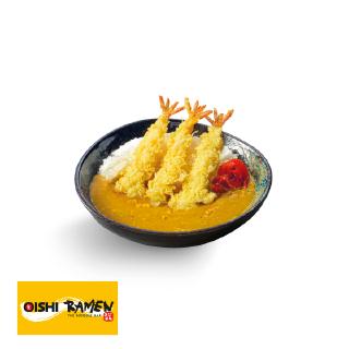 Oishi Ramen ข้าวหน้าแกงกะหรี่กุ้งเทมปุระ [ShopeePay] ส่วนลด ฿20