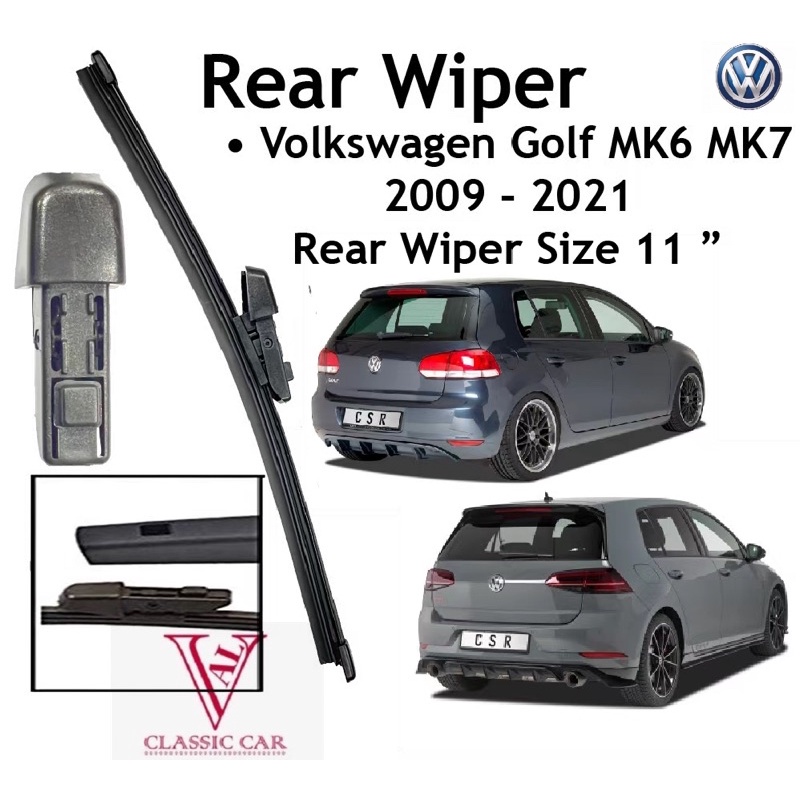 ( JAPAN TECHNOLOGY ) VOKSWAGEN GOLF MK6 MK7 REAR WIPER BLADE ( 11 )