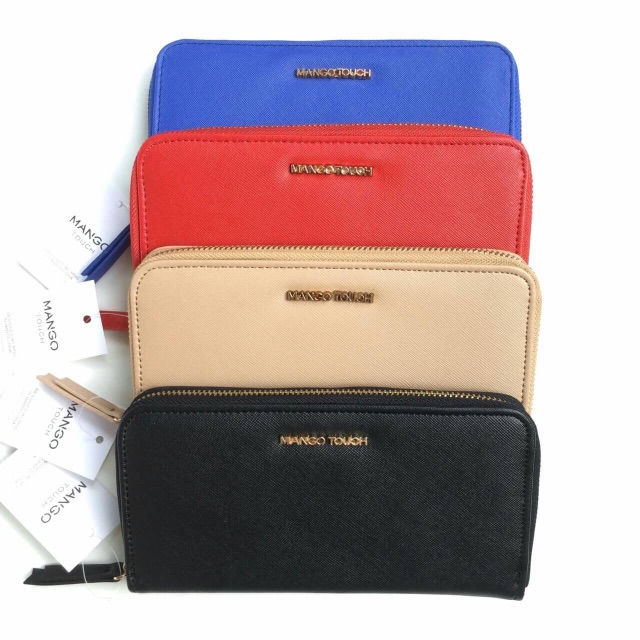 กระเป๋าสตางค์ MANGO : Saffiano Wallet (outlet)