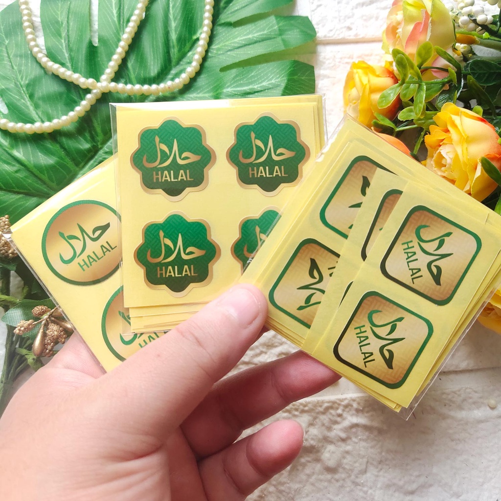 HALAL MUI LOGO STICKER แสตมป์สติ๊กเกอร์ป้ายกระปุกซีลบรรจุภัณฑ์ขายแพคเกจ