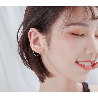 Single Silver Earcuff x Chain(C07)(สีทอง,เงิน/ชิ้น)