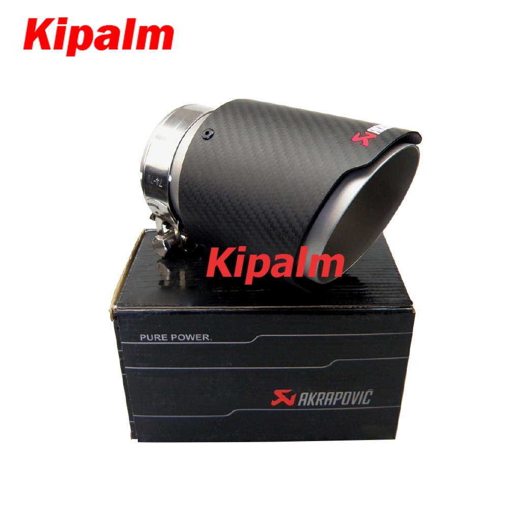 2pcs Mazda CX-3 CX-30 CX-5 CX-9 mazada 6 mazda 3 AkrapovicExhaust ท่อขอบตรงคาร์บอนไฟเบอร์สแตนเลสท่อไ
