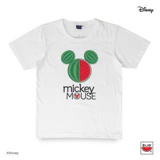 เสื้อแตงโม (SUIKA) - เสื้อยืด Disney  FRUITASTIC MICKEY MOUSE (MK.O-002) ขาว