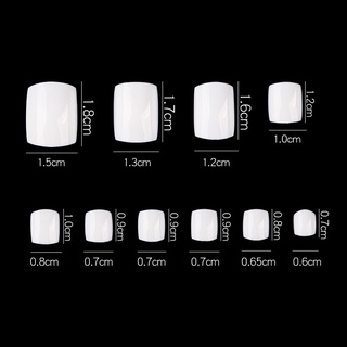เล็บปลอมpvcเท้า500ชิ้นในห่อจะมี10ถุงเล็กแต่ละถุงจะมี50ชิ้น