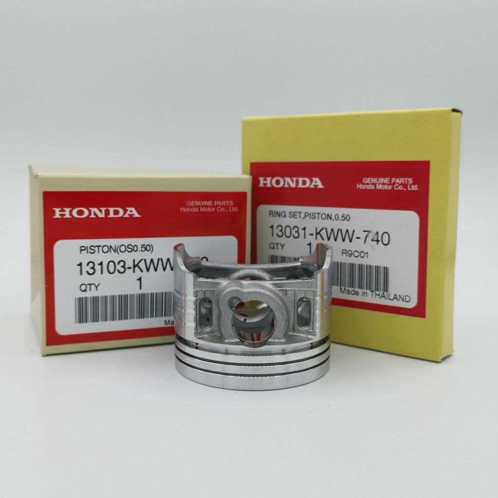 ลูกสูบและแหวน Honda แท้ ใช้สำหรับรถรุ่น Click 110 / Click 110i / Scoopy-i / Icon