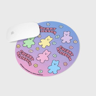 [earpearp] DOT BLOSSOM BEAR FRIENDS (mouse pad) แผ่นรองเมาส์ แท้100%