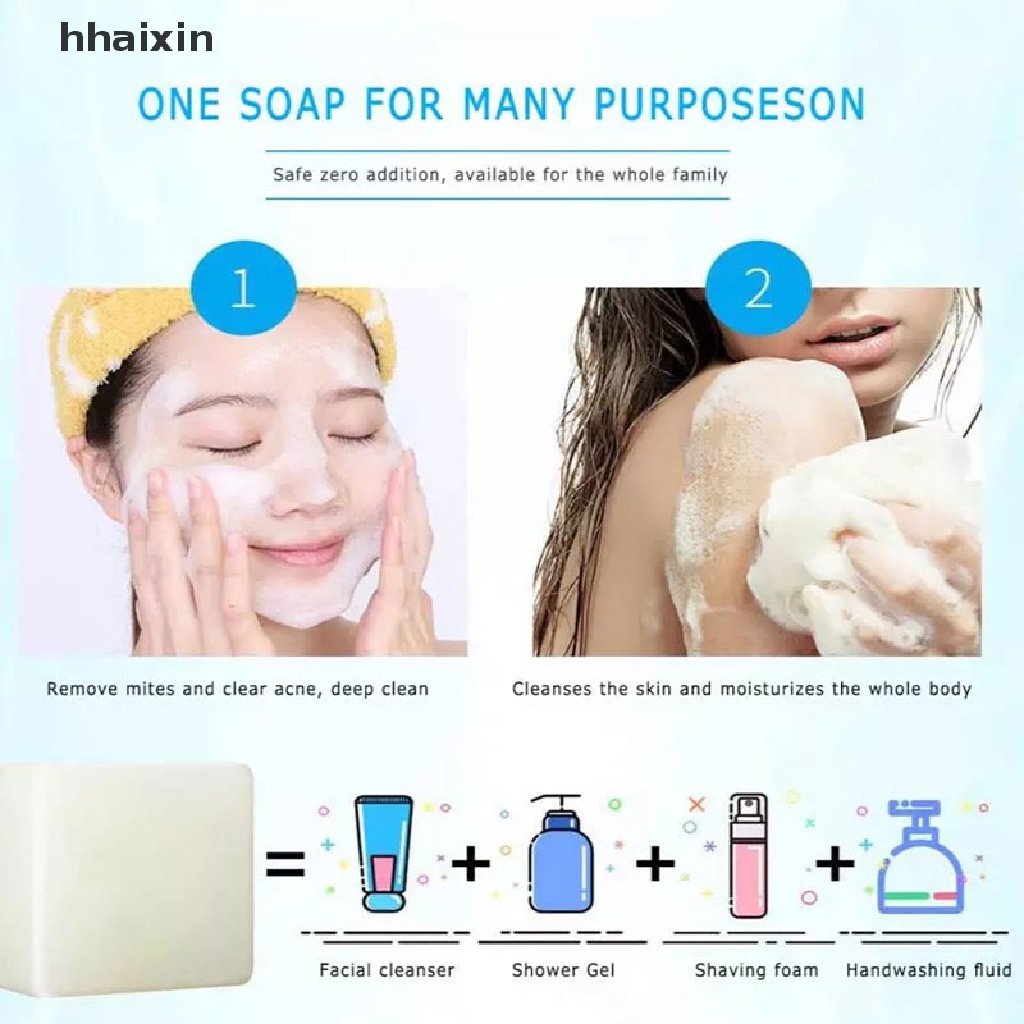 [HaiHai] Sea Salt Soap Removal Pimple Pore Acne Treatment Goat Milk Soap 
 Boutique #7