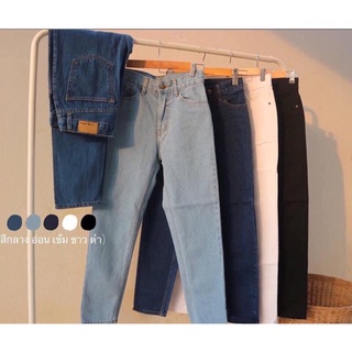 ทรงบอยป้ายcng jeans เอวสูง S-40