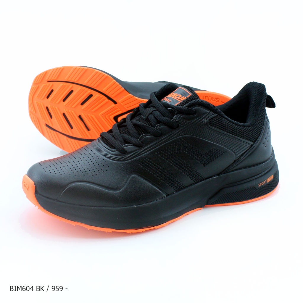 Baoji รองเท้าผ้าใบ รุ่น BJM604 สี ดำ ดำครีม