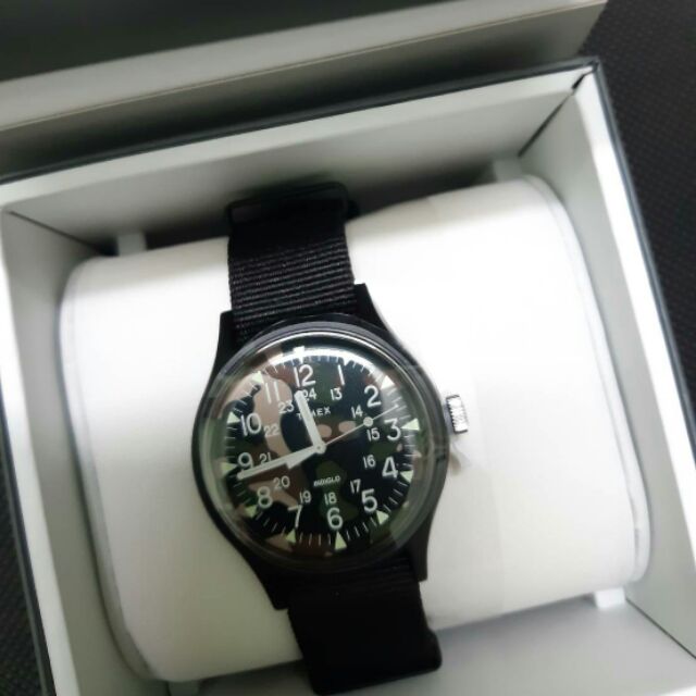 นาฬิกา TIMEX TM-TWLB15100 CAMO BLACK WR30M 
ระบบ Quartz