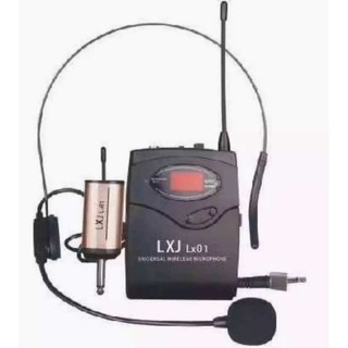 ไมค์ลอยแบบคาดศรีษะ ไมโครโฟนไร้สาย WIRELESS MICROPHONE รุ่น lxj  lx-01