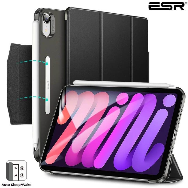 ESR Ascend Trifold Case iPad Mini 6 2021 - Leather Flip Cover Auto Lock Wake Sleep Original