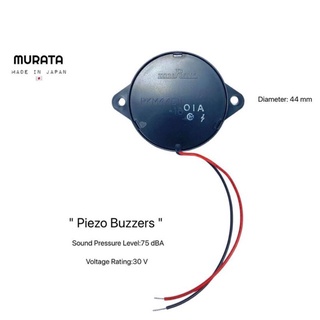 เปียโซ่ บลัซเซอร์ Piezo Buzzer 30Vpp MURATA Piezo Buzzers &amp; Audio Indicators PKM44EW-1001C